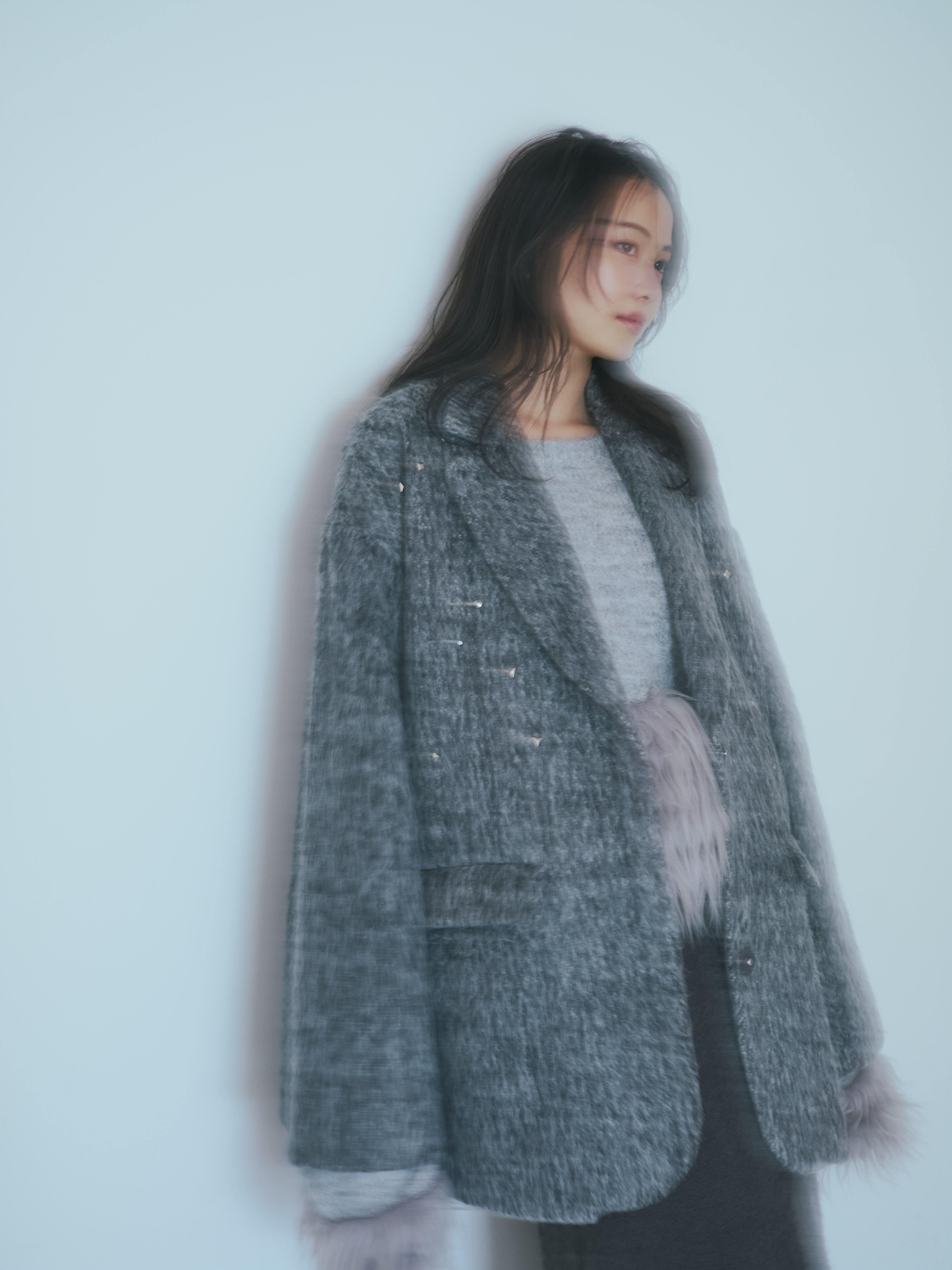 shaggy studs coat jacket – andequal