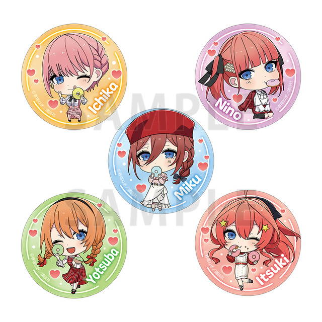 五等分の花嫁」春場ねぎの描いた新作グッズ登場！ 一花、二乃、三玖