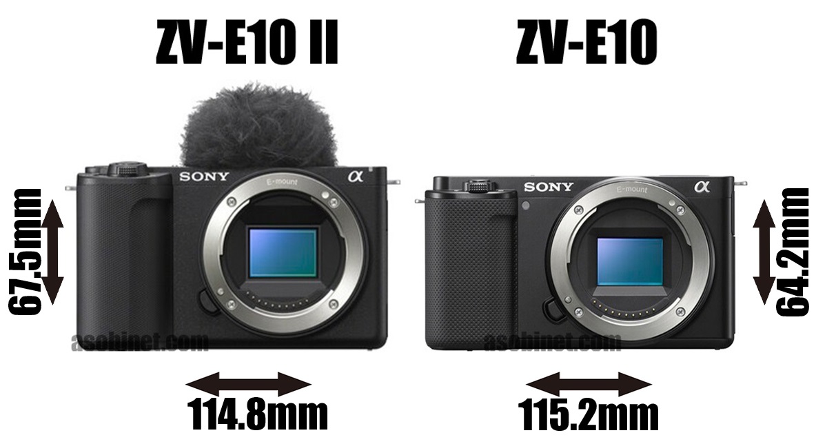 ZV-E10 II」と「ZV-E10」の外観やスペックの違い - とるなら