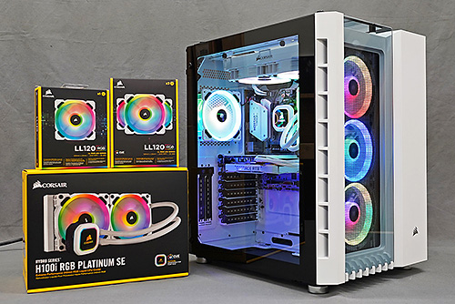 白いPCを組むならCORSAIR、Ryzen PCをホワイトなパーツをふんだんに