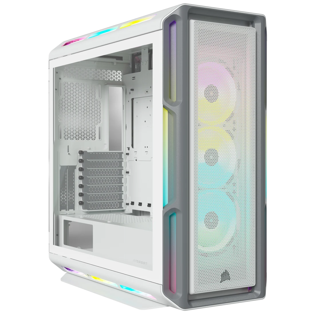 iCUE 5000T RGB Tempered Glass Mid-Tower ATX PC Case — White