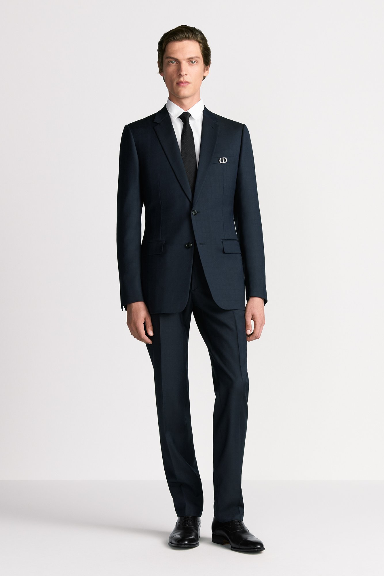 CD Icon Brooch Silver and White Crystals | DIOR