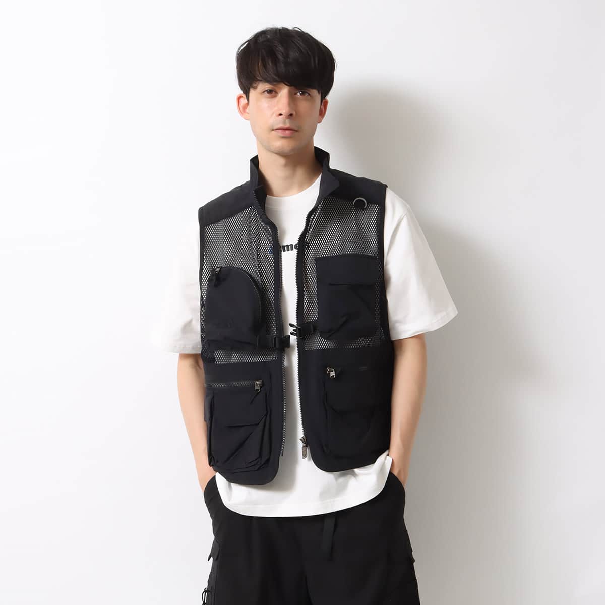 THE NORTH FACE UTILITY MESH VEST BLACK 23SS-I（ザ・ノース
