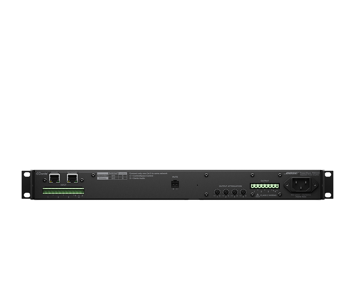 PowerShare PS604D adaptable power amplifier | Bose Professional