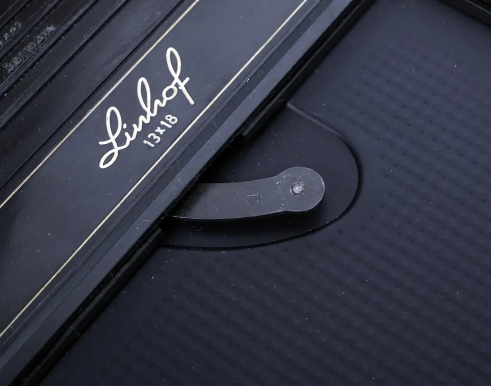 Linhof 13X18 (fits 5X7 cameras) plate holder (wet dry plate tin