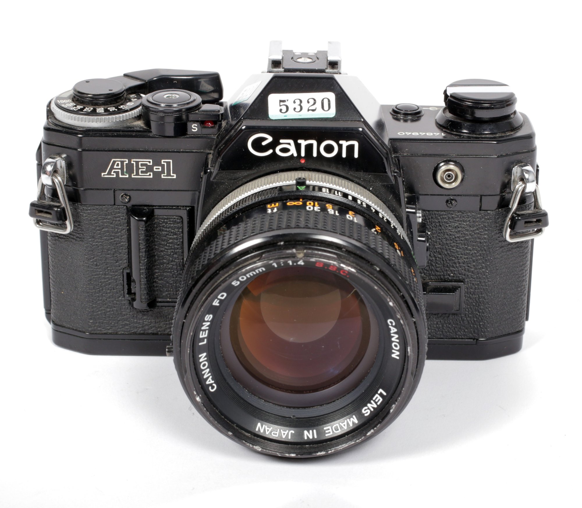 BLACK CANON AE-1 35mm SLR Film Camera with 50mm F1.4 Lens | CatLABS