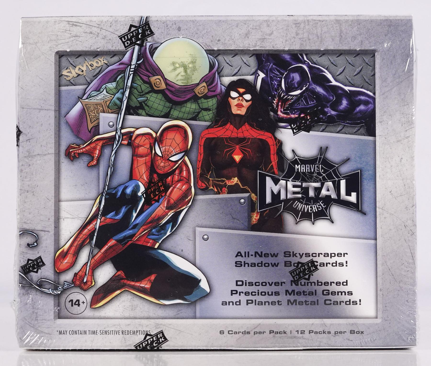2021 Upper Deck Marvel Spider-Man Metal Universe Trading Cards Box