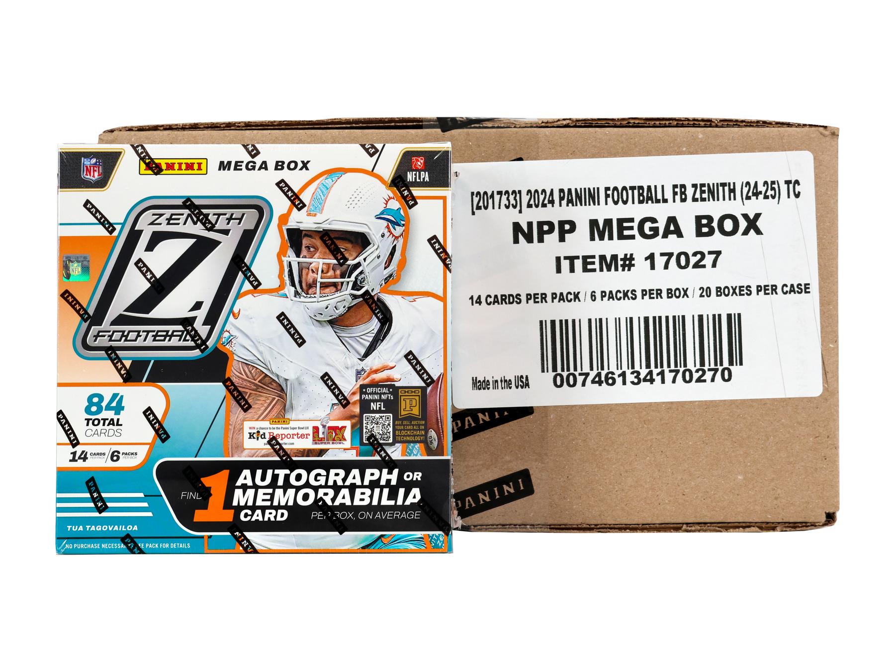 2024 Panini Zenith Football Mega 20-Box Case | DA Card World