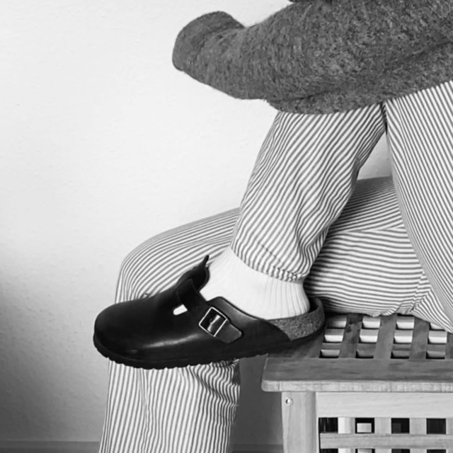 Boston / ボストン」（ナチュラルレザー、ブラック）| BIRKENSTOCK（日本）