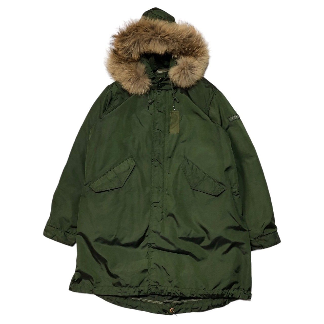 タトラス Rライン モッズコート ツイード ナイロン カーキ サイズ1