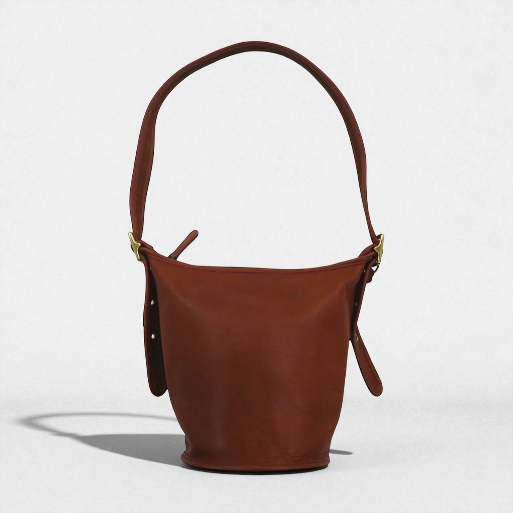 COACH オールドコーチ USA製 バケツ型 ショルダーバッグ レザー 牛革