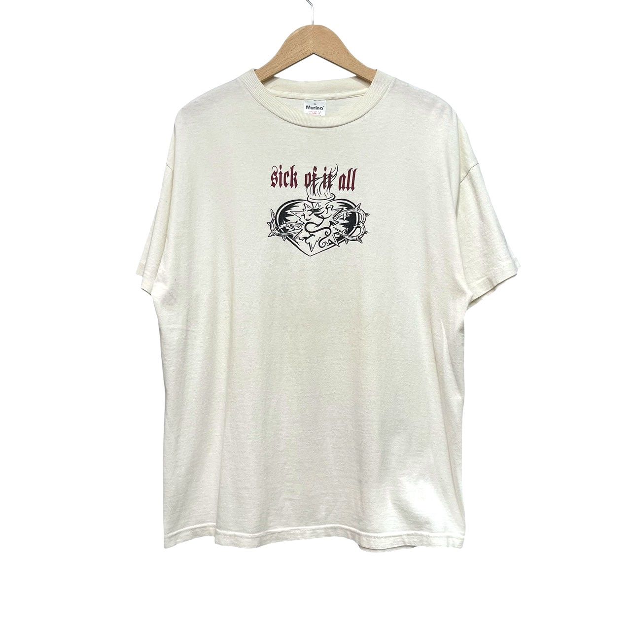 90s ビンテージ SICK OF IT ALL 両面プリント バンド Tシャツ XL
