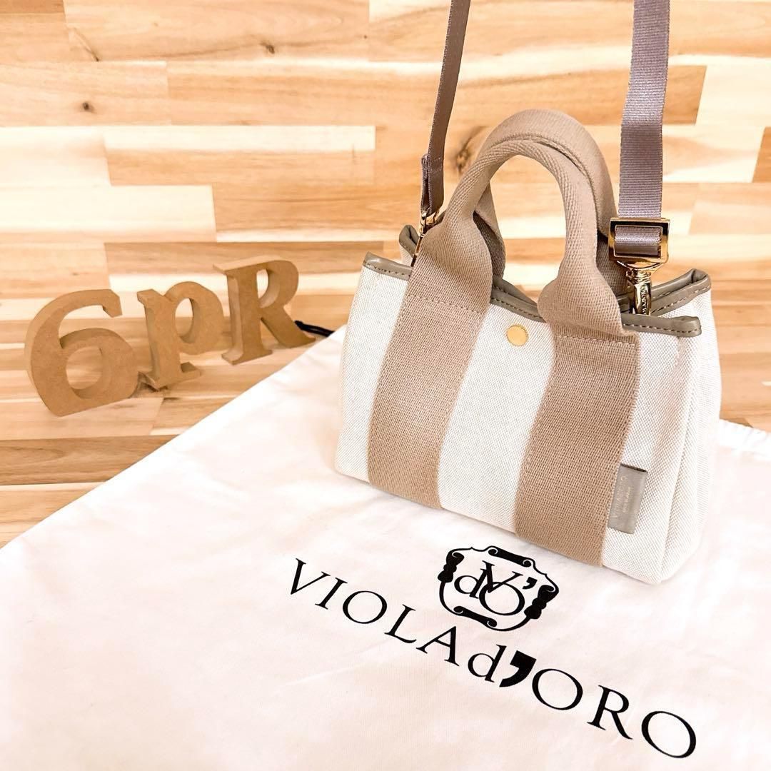 ヴィオラドーロキャンバス ショルダーバッグ 2way ミニ ファッション