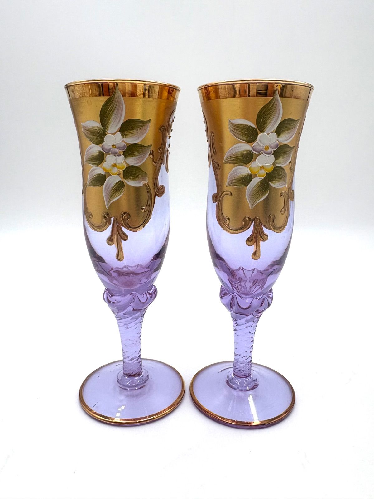 MURANO ムラノ ミルフィオリ 金彩 ドルフィン モチーフ グラス MURANO