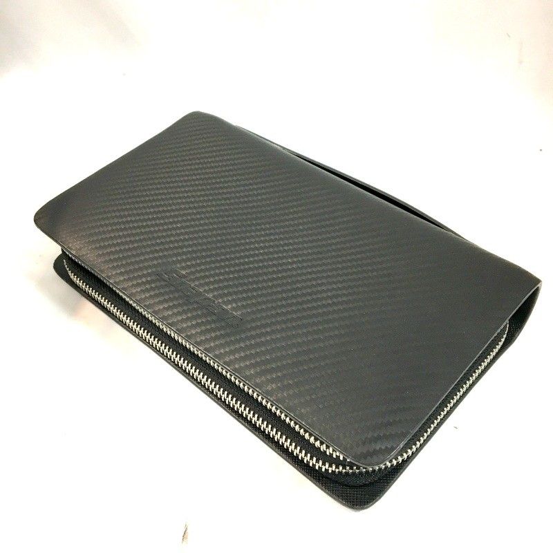 Snap-on スナップオン カーボン柄 セカンドバッグ ロングウォレット