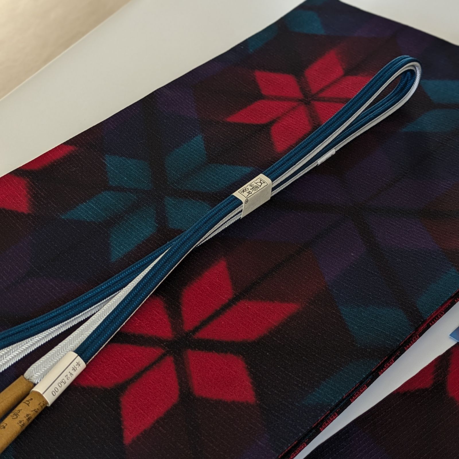 シュトラウス衣正絹高額板締め絞り手染め両面リバーシブル袋帯 - メルカリ