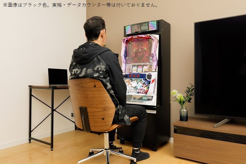 家具屋台オリジナル☆組立不要！家スロくん（ブラック）スロット台用