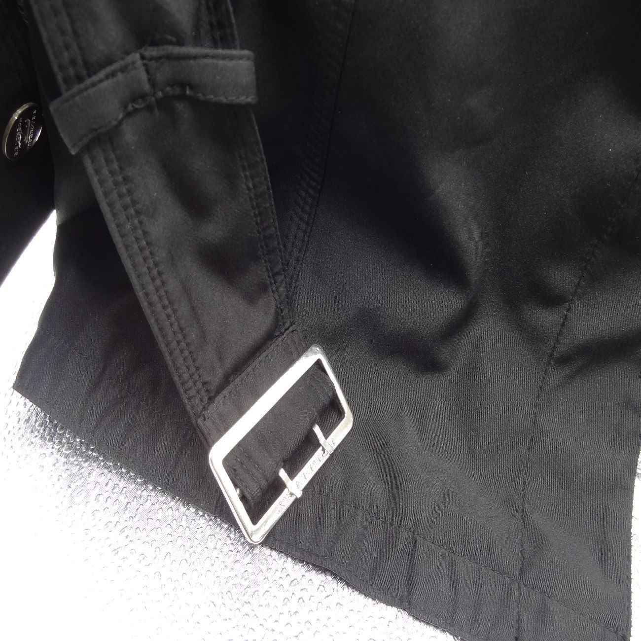 美品 バーバリーロンドン コート ベルト ブラック ノバチェック