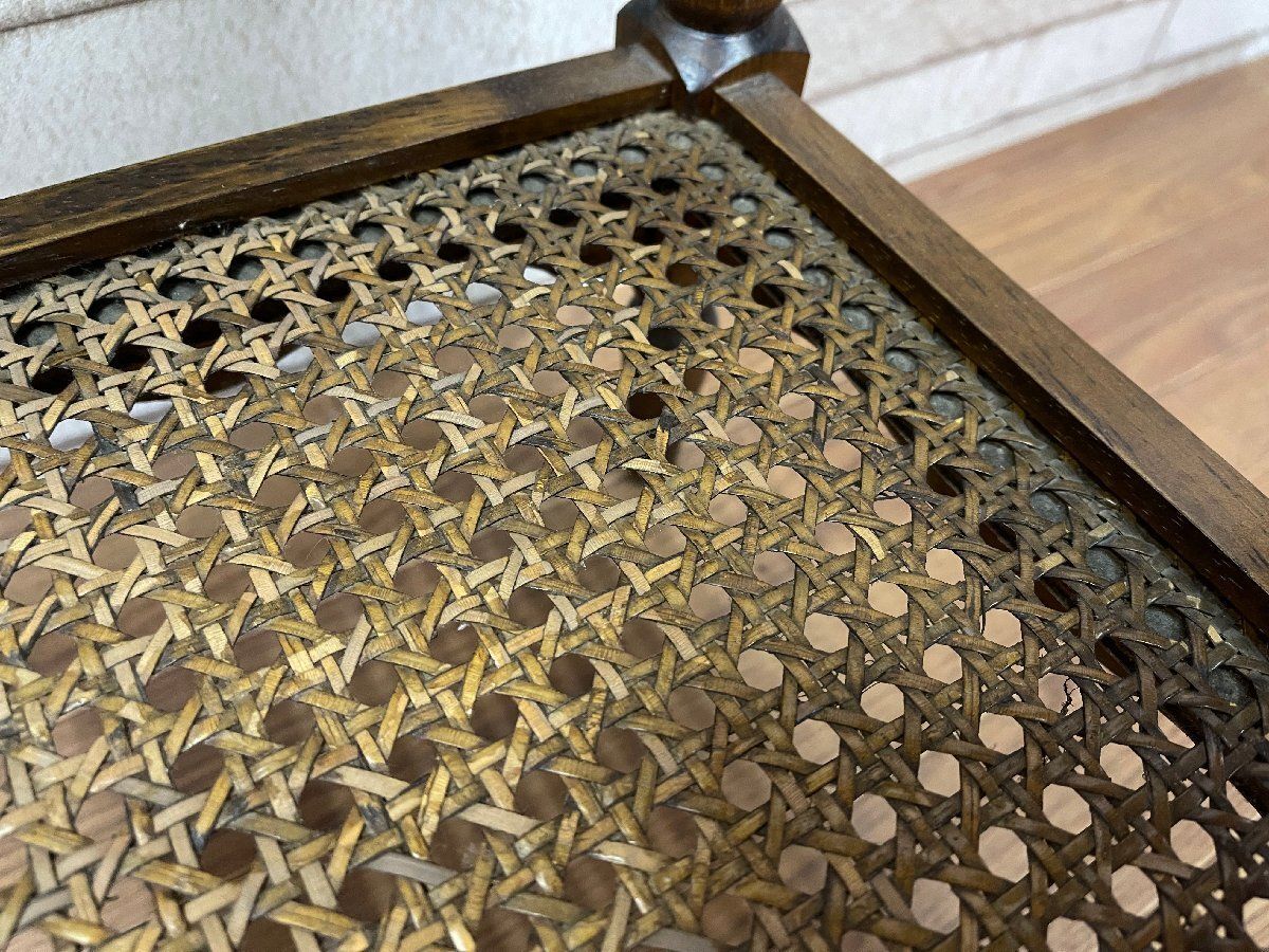 □カリモク karimoku コロニアルシリーズ サイドテーブル ラタン 電話