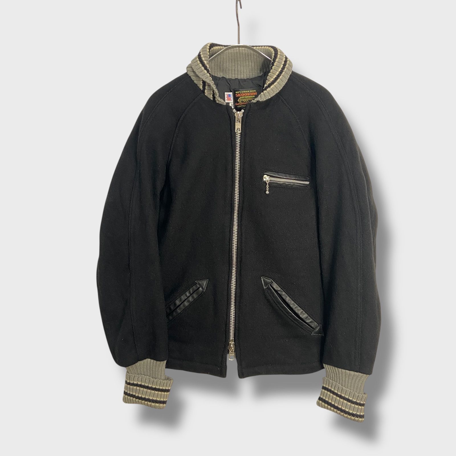 SKOOKUM☆スクーカム☆アワードジャケット☆サイズ36☆USA製☆黒