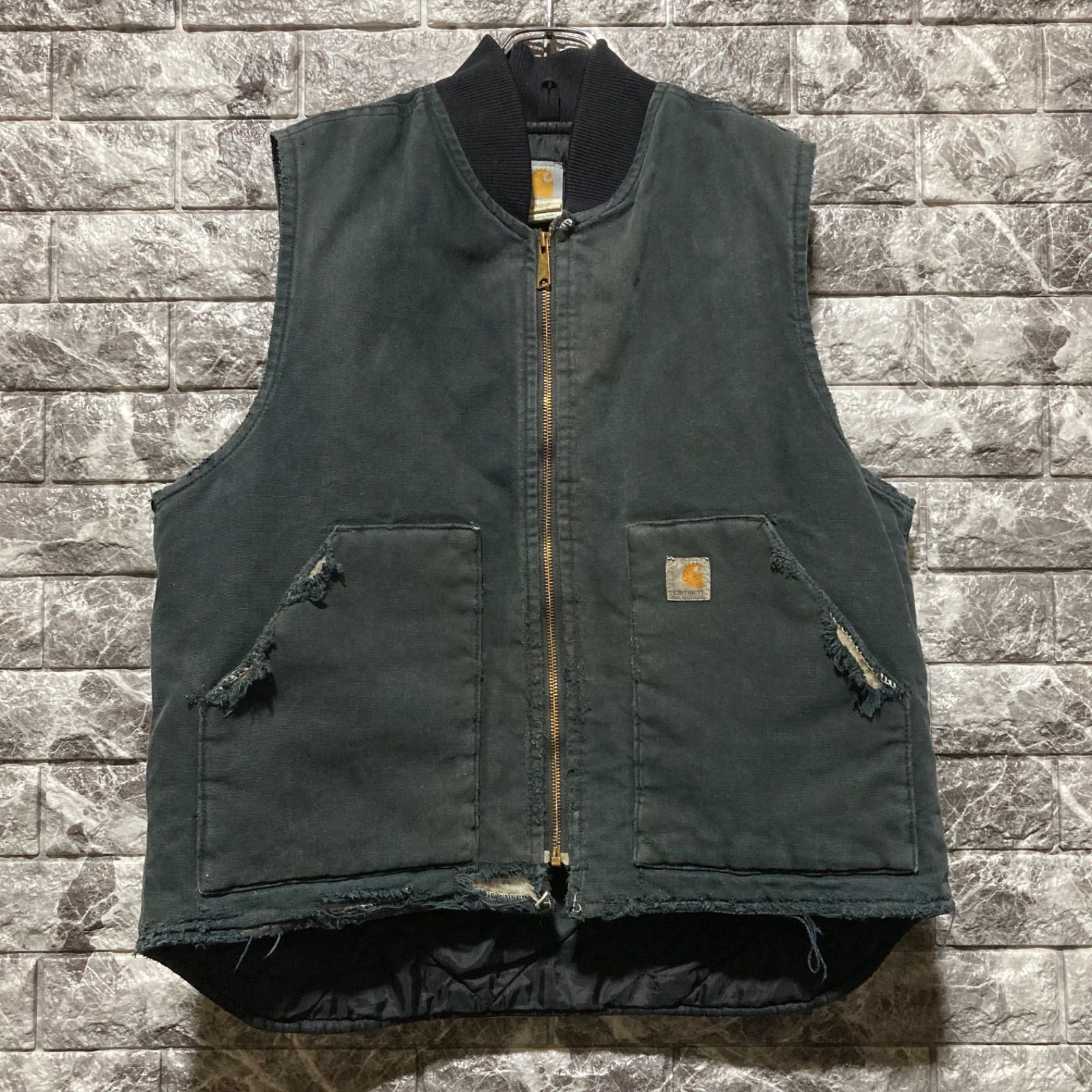 CARHARTT ダックベスト L メキシコ製 ブラック カーハート DUCK VEST