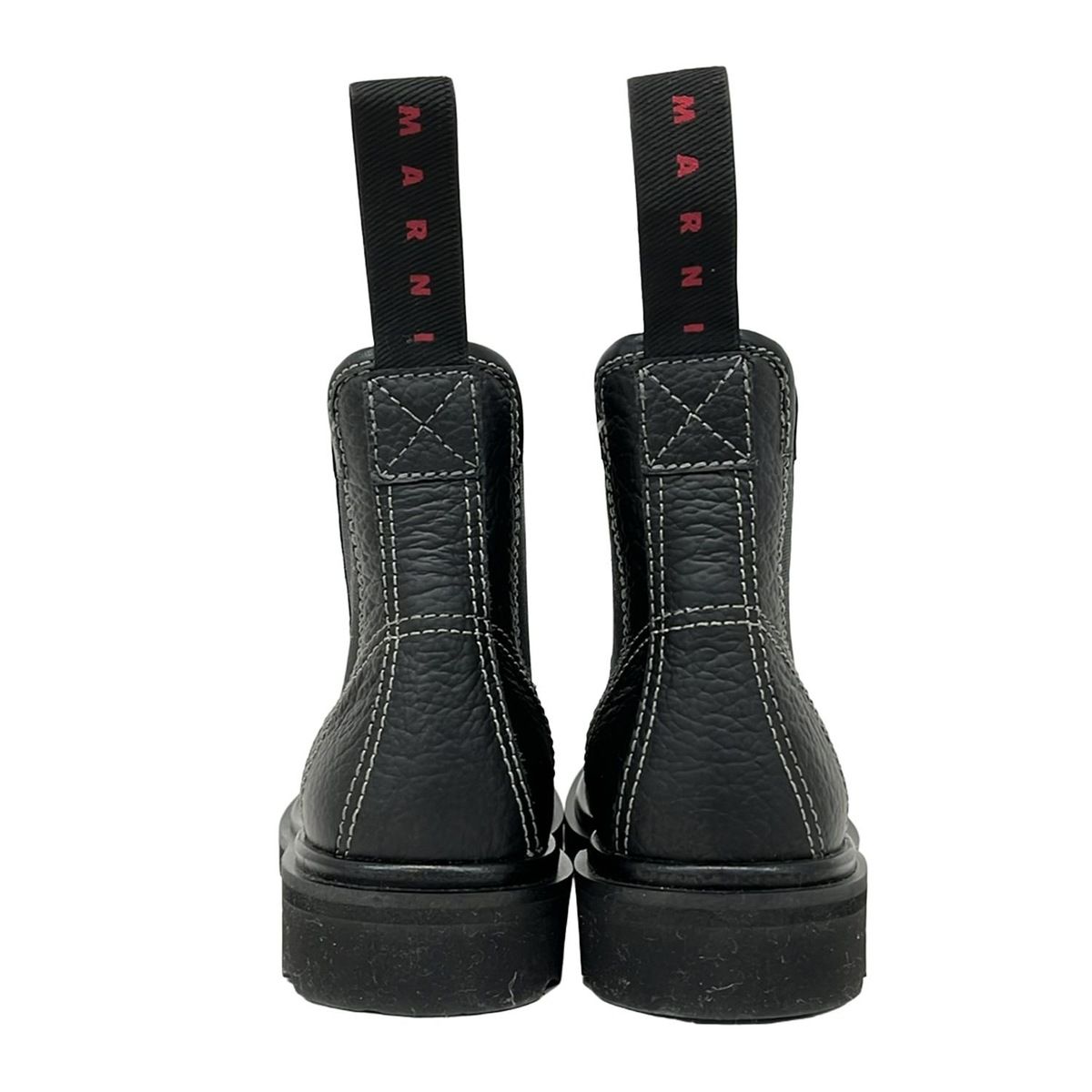 MARNI(マルニ) ショートブーツ 37 レディース - 黒 サイドゴア/vibram