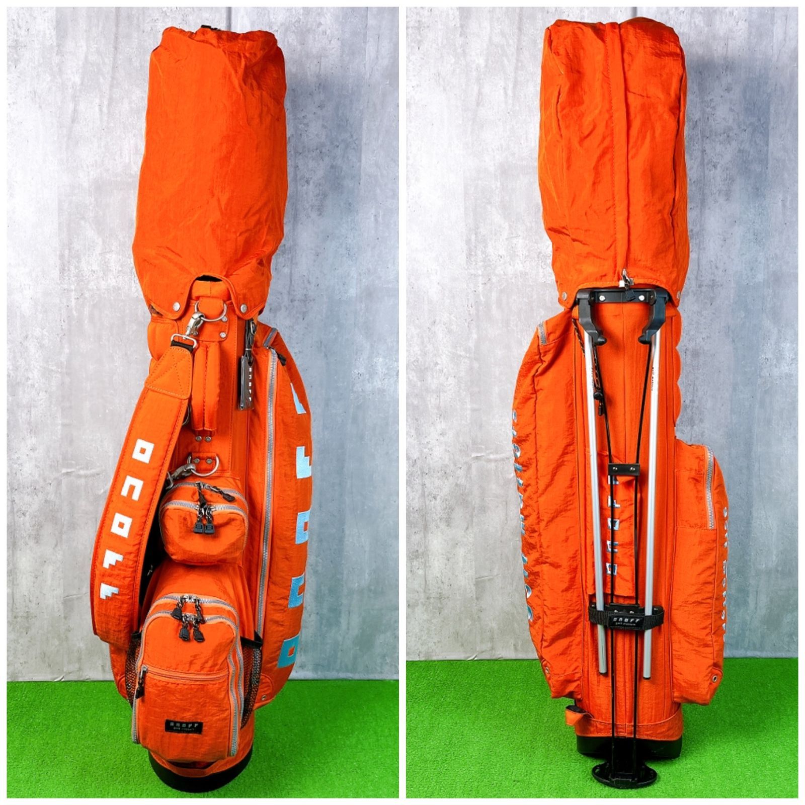 オノフ スタンド式 キャディバッグ 軽量 9型 口枠7分割 ONOFF 中古