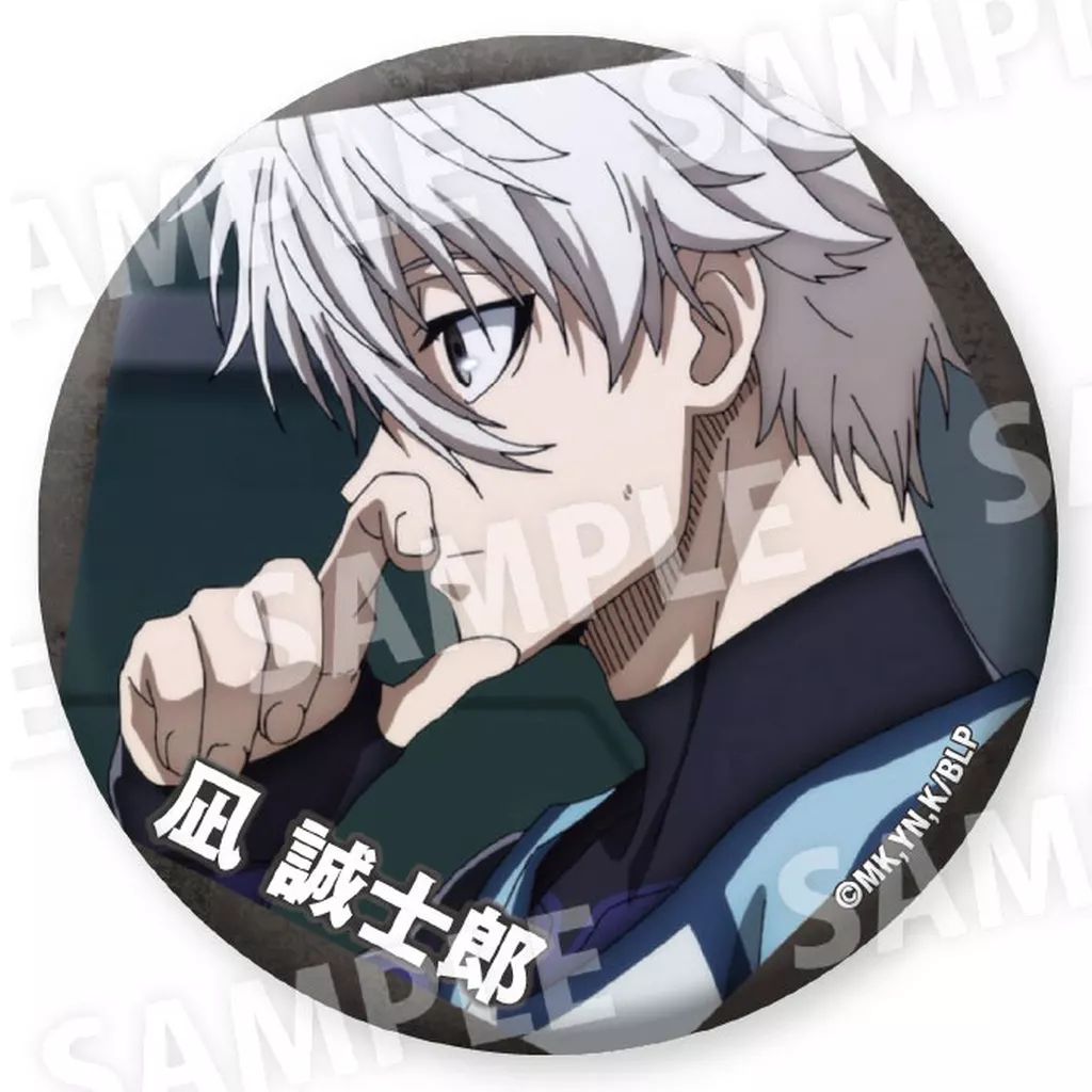 中古】バッジ・ビンズ 凪誠士郎(横顔) 「ブルーロック だけ缶 凪誠士郎