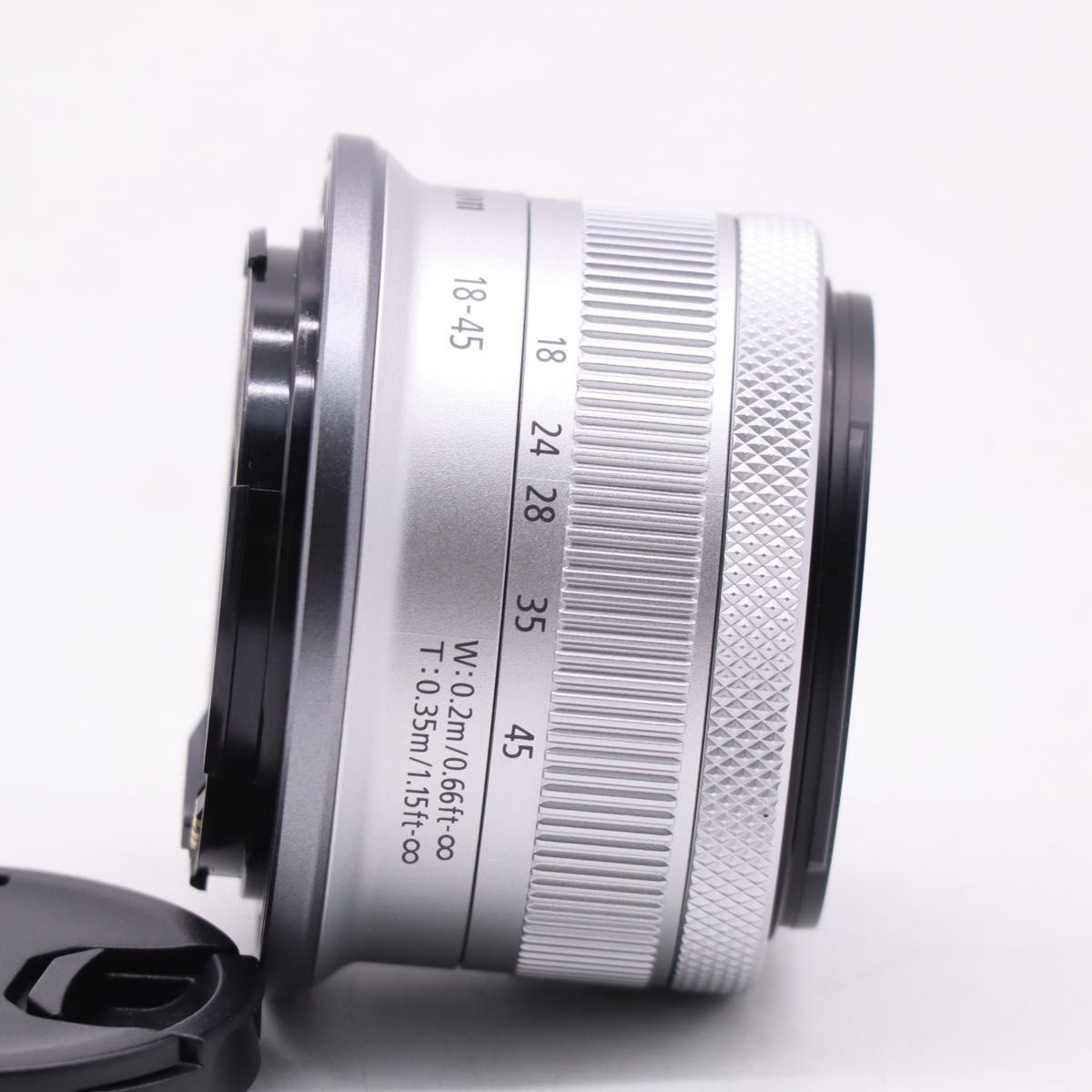 Canon RF-S18-45mm F4.5-6.3 IS STM シルバー コンパクト標準ズーム