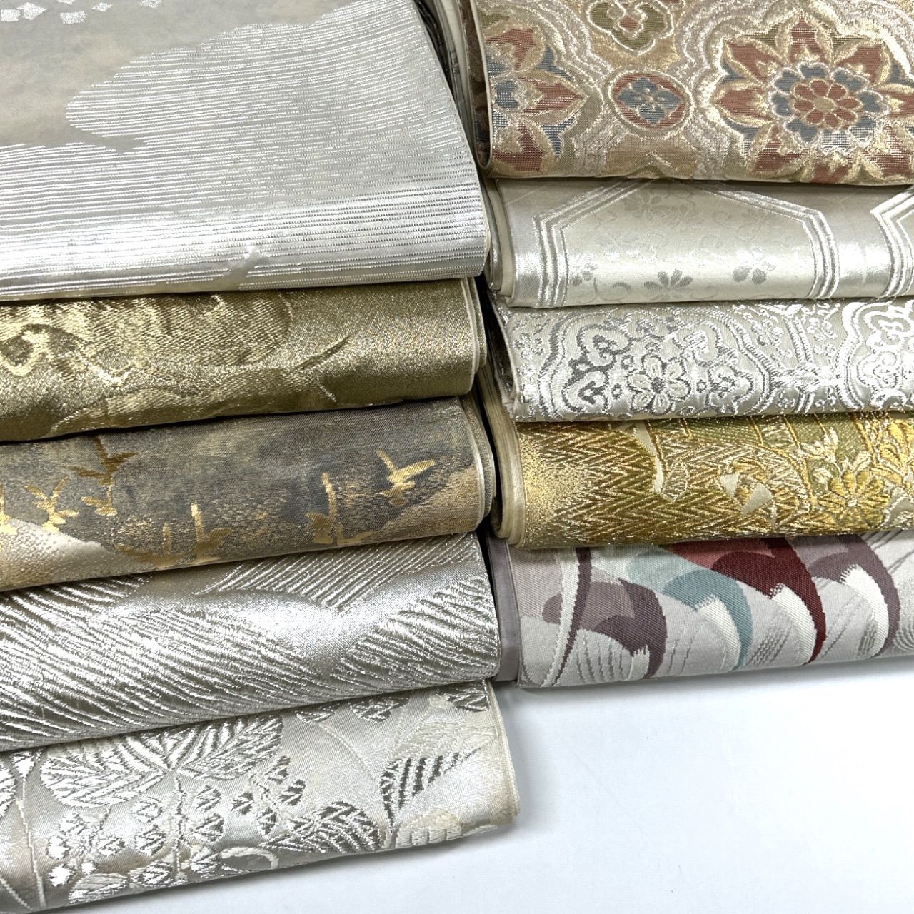 袋帯 10枚 正絹 帯まとめ売り 同梱購入歓迎 リメイク用 着付け練習用