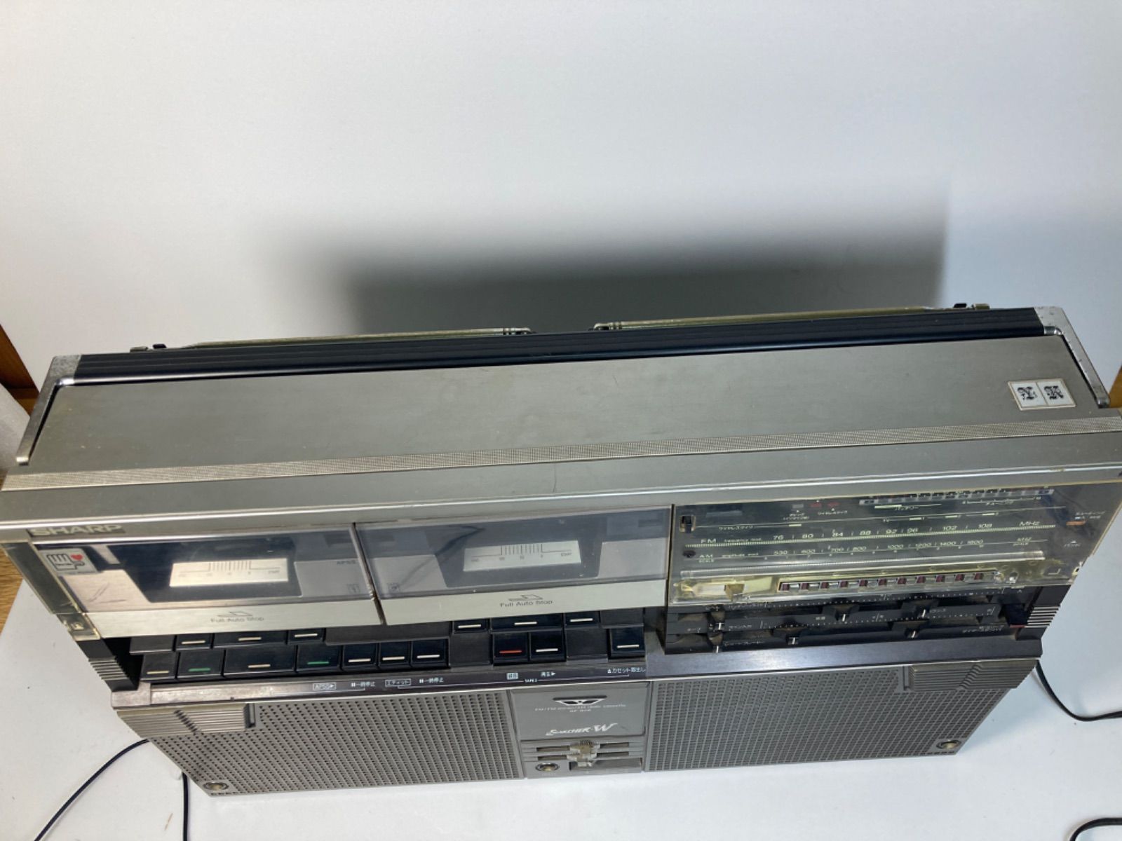 希少名機】ジャンク扱い SHARP GF-808 Searcher-W ラジカセ シャープ