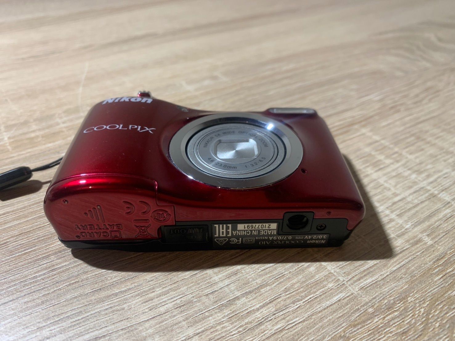 8494 Nikon COOLPIX A10 レッド デジカメ 動作確認済み - メルカリ