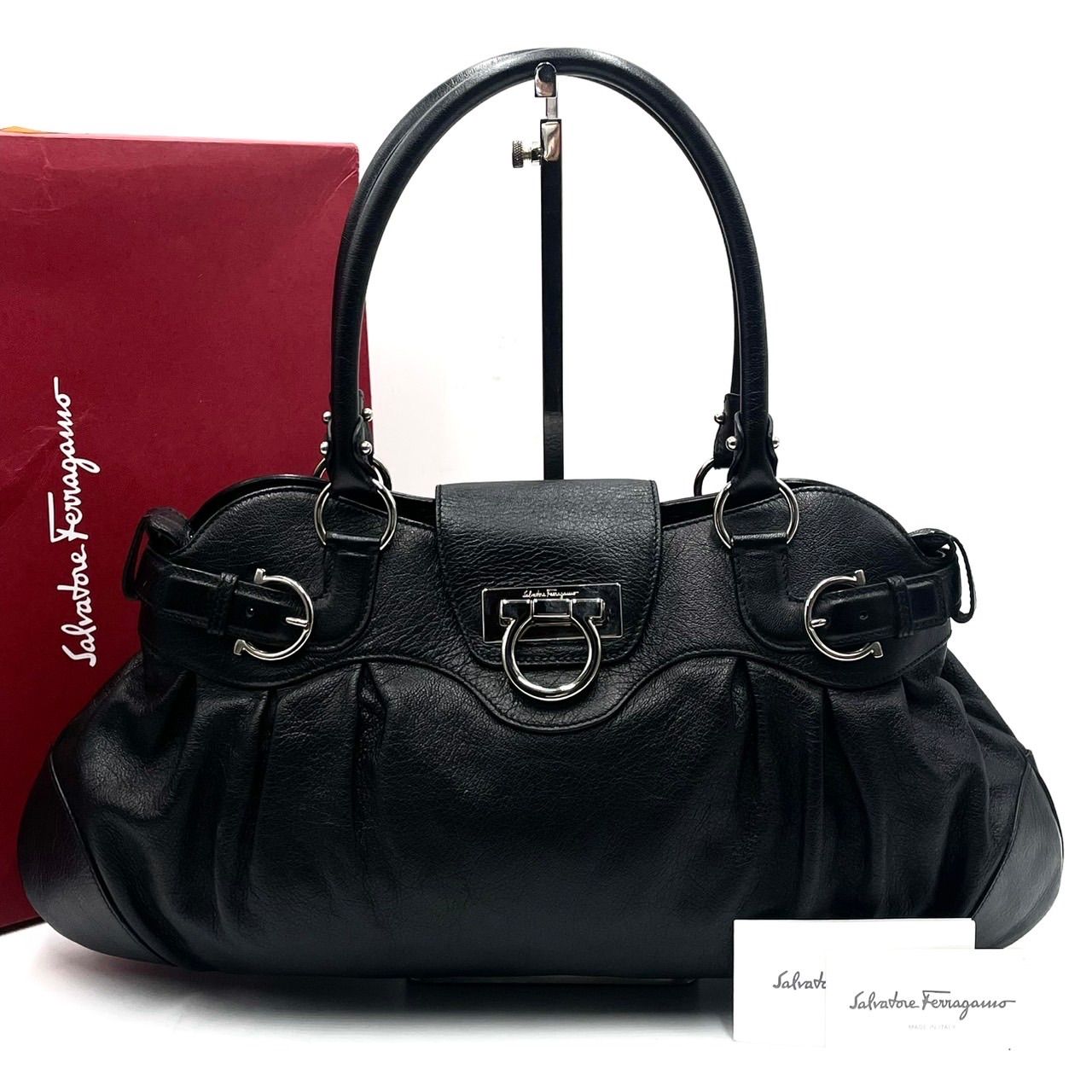 極美品○ Salvatore Ferragamo フェラガモ ハンドバッグ マリッサ