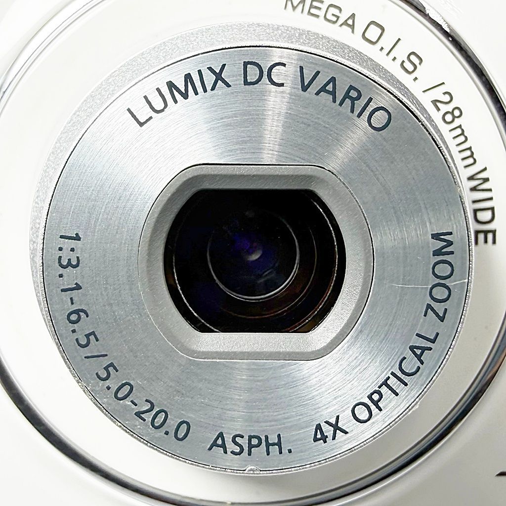 パナソニック Panasonic LUMIX DMC-S2 ホワイト コンデジ カメラ 中古