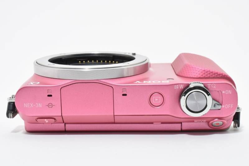 実用光学美品】Sony ソニー NEX-3N ボディ ピンク シャッター数7687枚