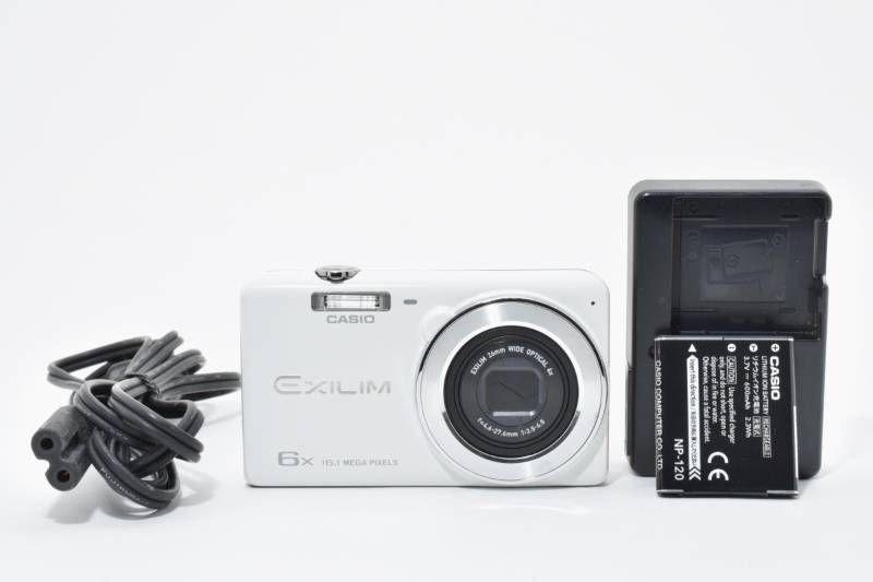 実用光学美品】Casio カシオ EXILIM EX-ZS26 白 ホワイト コンパクト