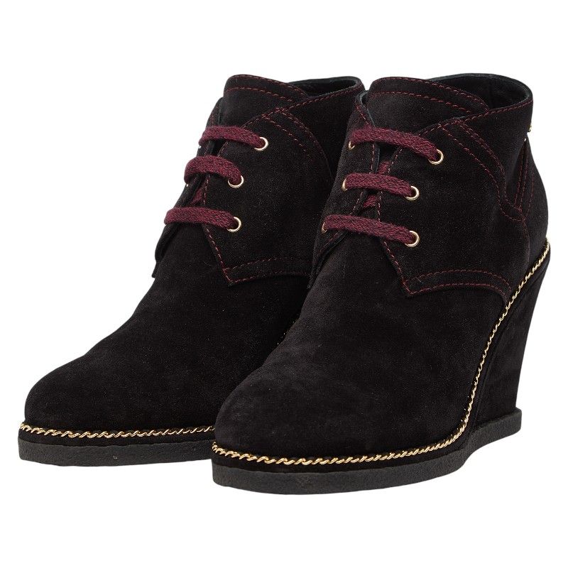 シャネル ココマーク - ショートブーツ ウェッジソール サイズ：37C