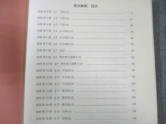 鉄緑会 高1 英語発展講座/英文解釈・英作文 第1/2部/英文法問題