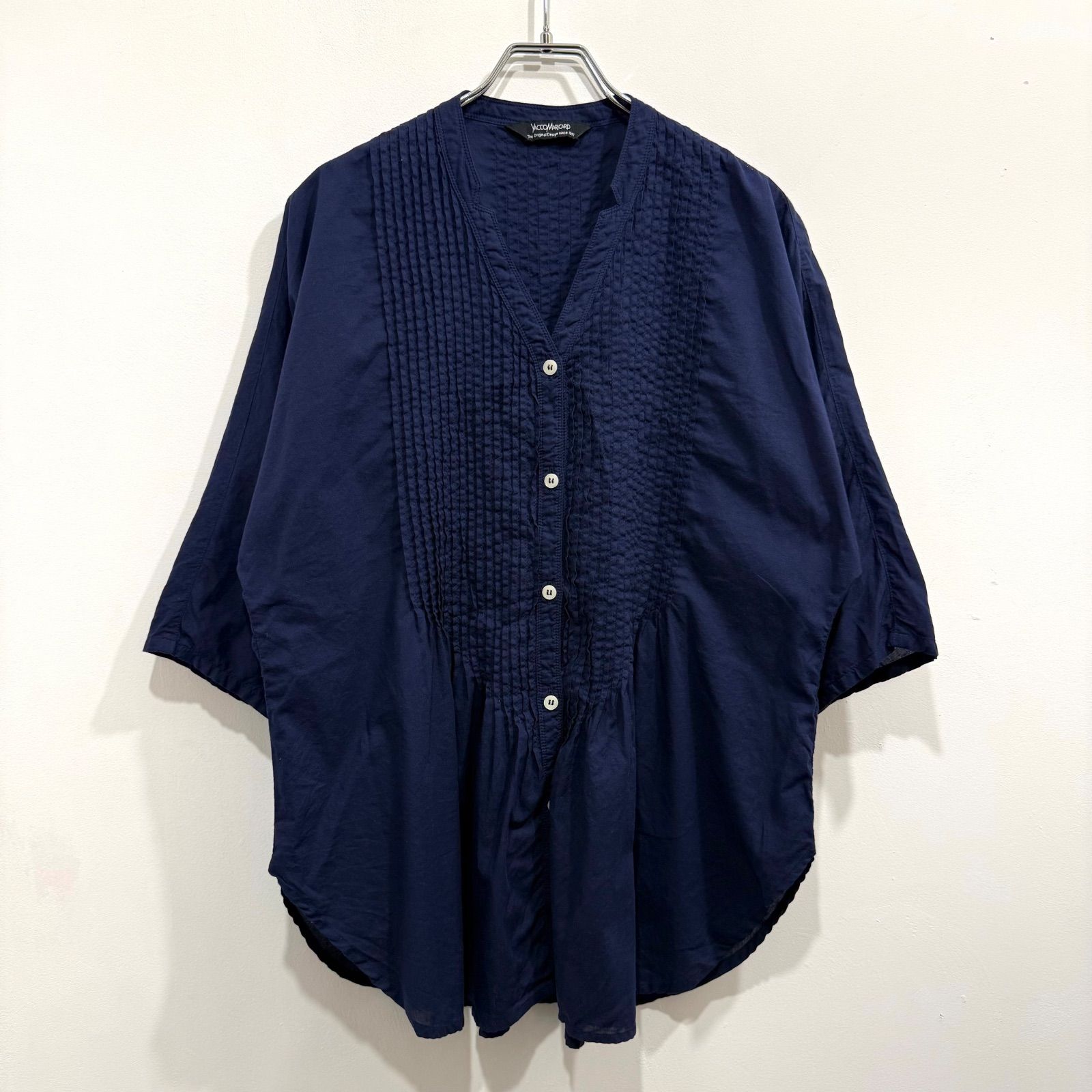 ヤッコマリカルド YACCO MARICARD ブラウス シャツ ピンタック