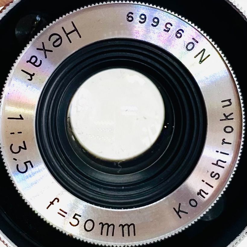 Konica コニカ HEXAR 50mm F3.5 小西六 引き伸ばしレンズ 元箱 前後