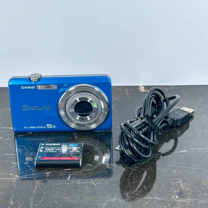 CASIO EXILIM EX-ZS10 ブルー コンデジ デジカメ 光学5倍ズーム HD動画