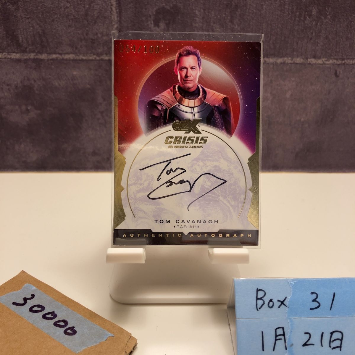 2022 CRYPTOZOIC CZX Tom Cavanagh 054/100 直筆サインカード CRISIS