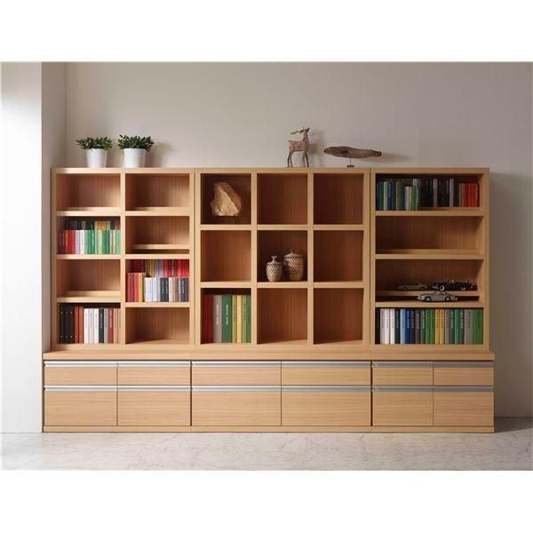 フナモコ コミックシェルフ ロータイプ 〔幅90×114cm〕 レベッカオーク