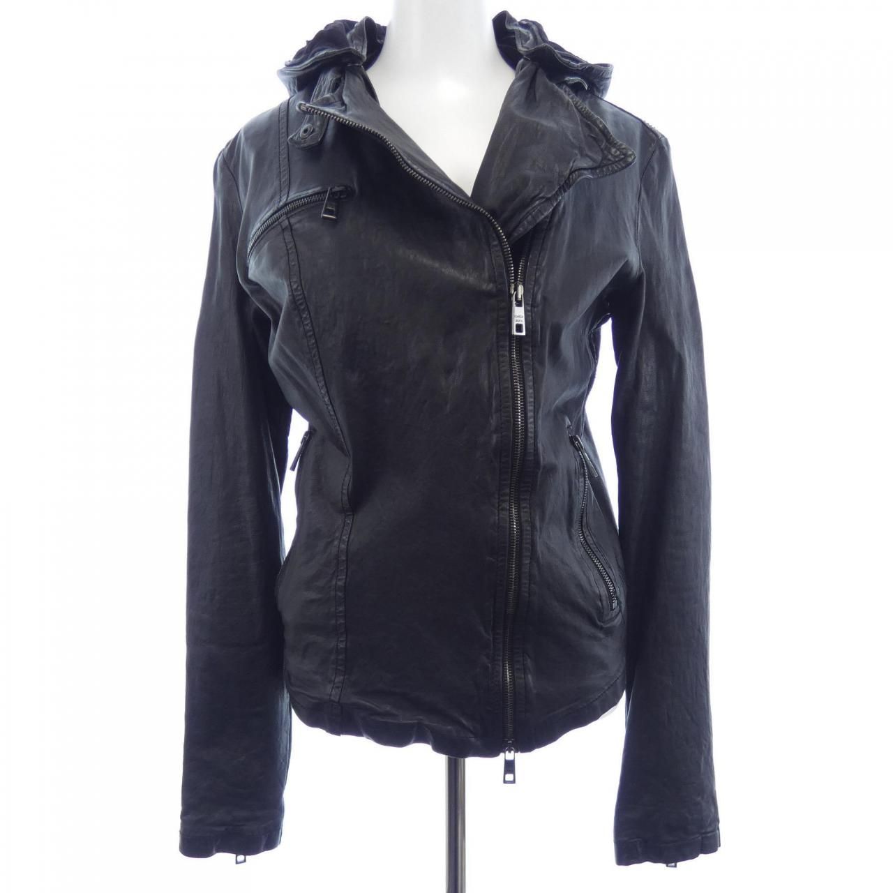 ジョルジオブラット GIORGIO BRATO レザーライダースジャケット - メルカリ