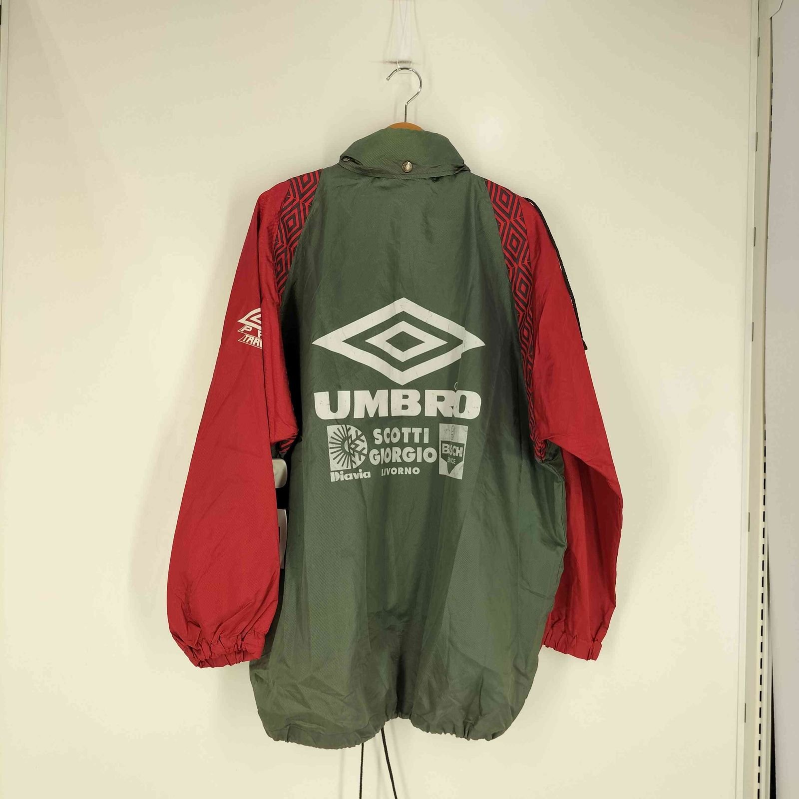 アンブロ UMBRO 90S フード収納 バックロゴ ドローコード ジップアップ