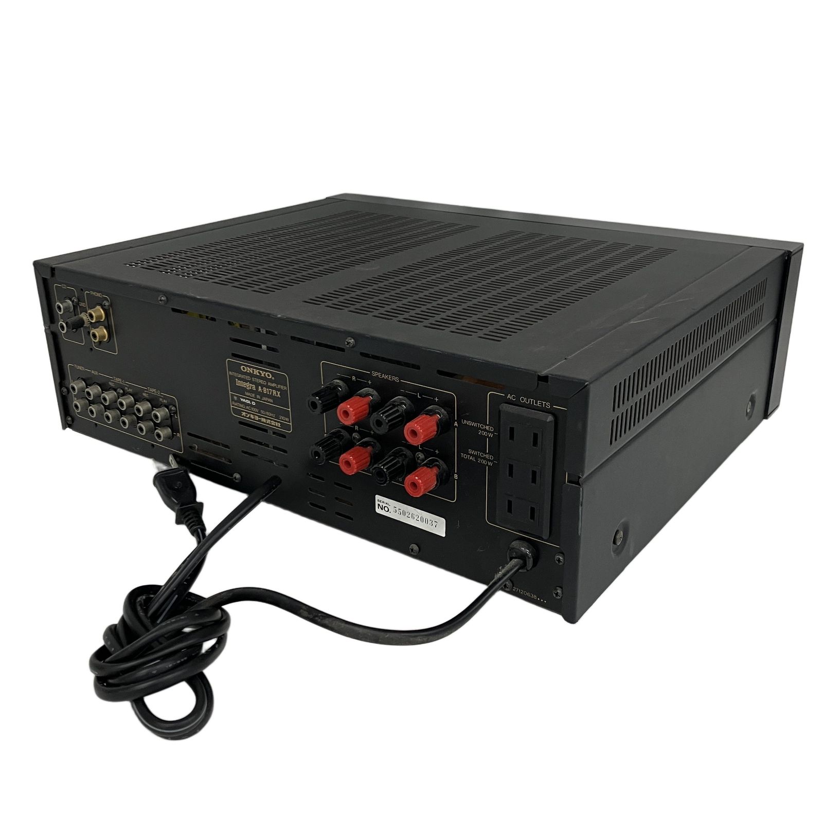 ONKYO オンキョー Integra A-817RX プリメインアンプ 音響機材 中古