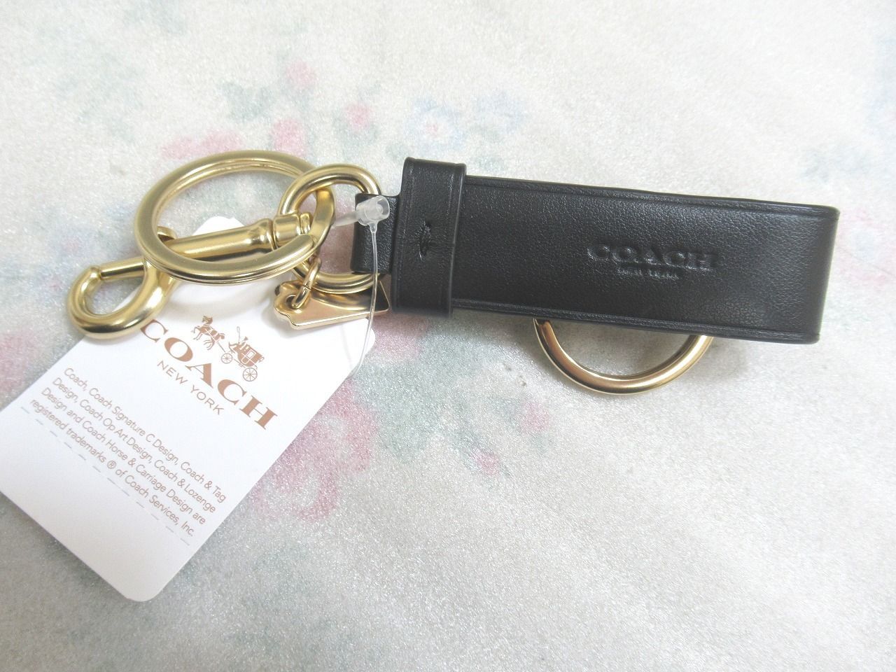 新品未使用 COACH コーチ トリガー スナップ バッグ チャーム