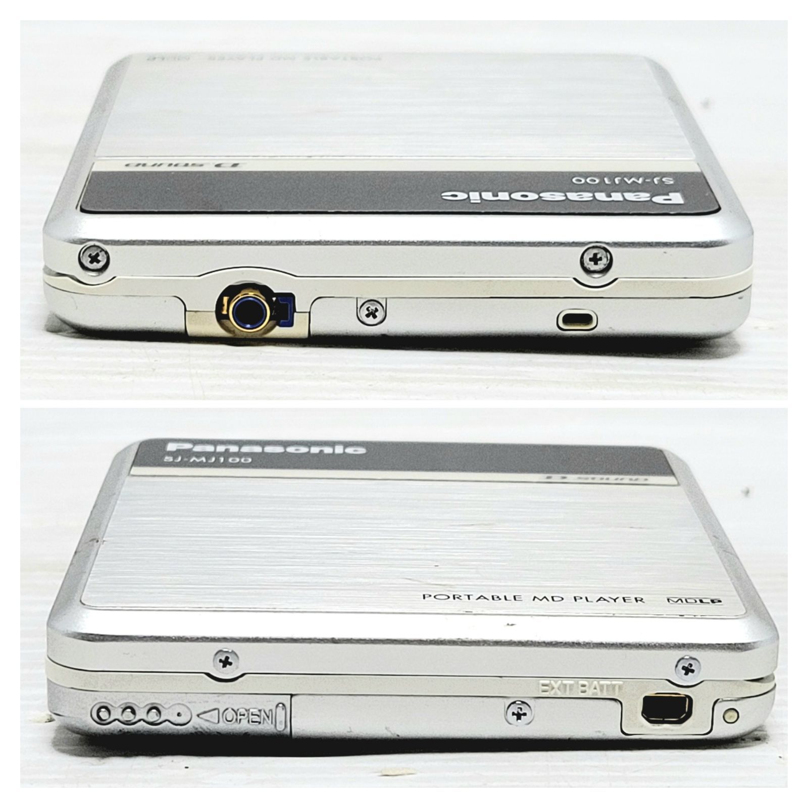 ジャンク】Panasonic ポータブル MDプレーヤー SJ-MJ100 シルバー
