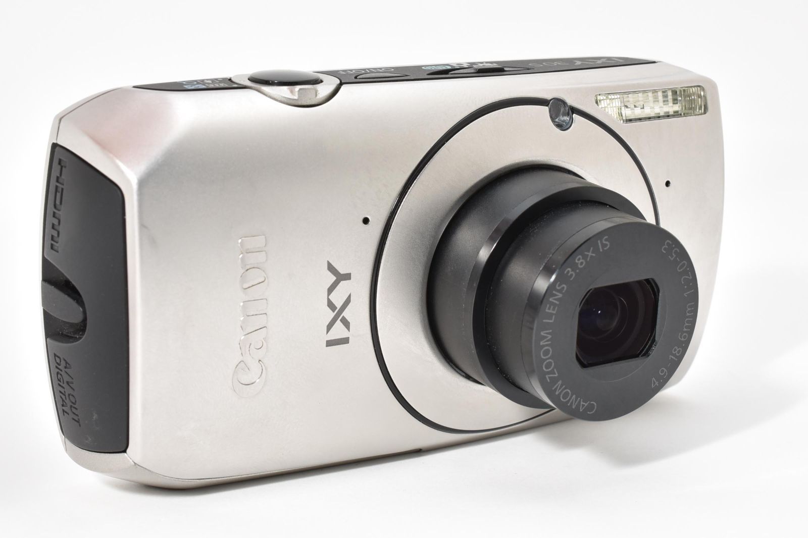 美品】Canon IXY 30S シルバー f2.0明るいレンズ搭載 夜景に強い 裏面