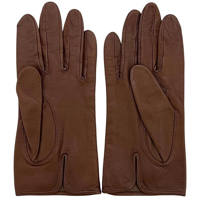 イヴサンローラン 手袋 ブラウン 美品 レザー 中古 YVES SAINT - メルカリ